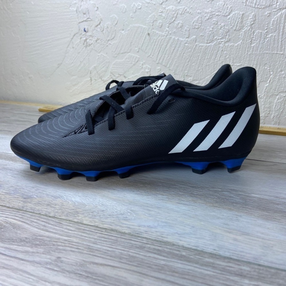 Adidas Mens Predator Edge.4 Cleats Mens Size 8.5 Black White Soccer Men GV9876